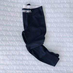 high waist ribbed Nike leggings size Medium